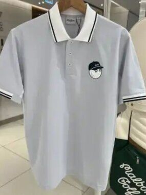 Malbon Summer New Men's Golf Short-Sleeve Polo Shirt Sports Jerse